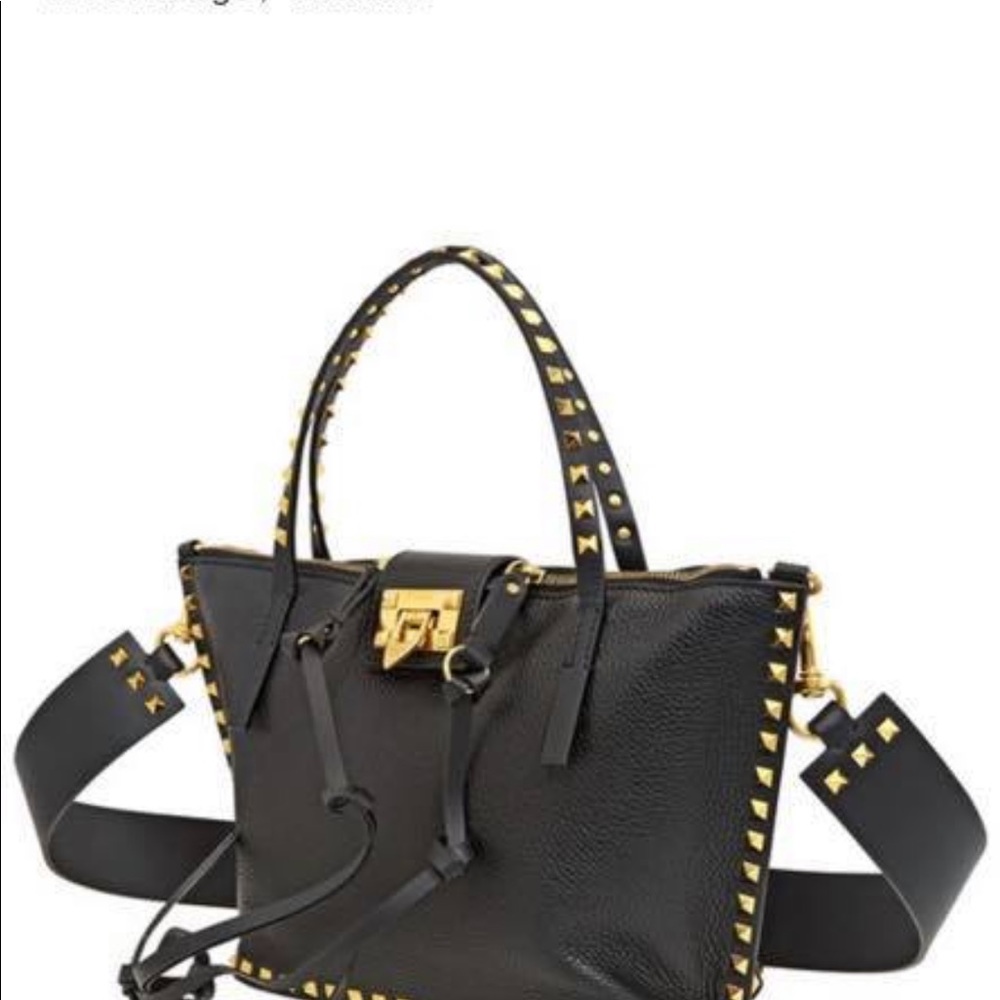 SOLD Valentino black small grainy rockstud hype - Picture 5 of 8